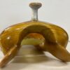 A close up of the top of a wooden bowl