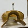 A banana peel sitting on top of a counter.